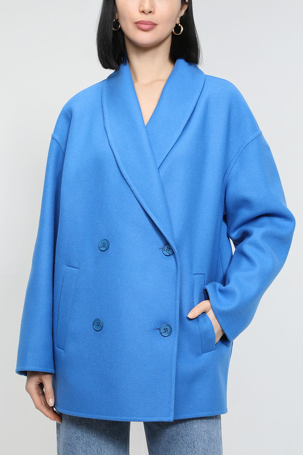 

Пальто женское SABRINA SCALA SS23016205 синее 42 RU, Синий, SS23016205