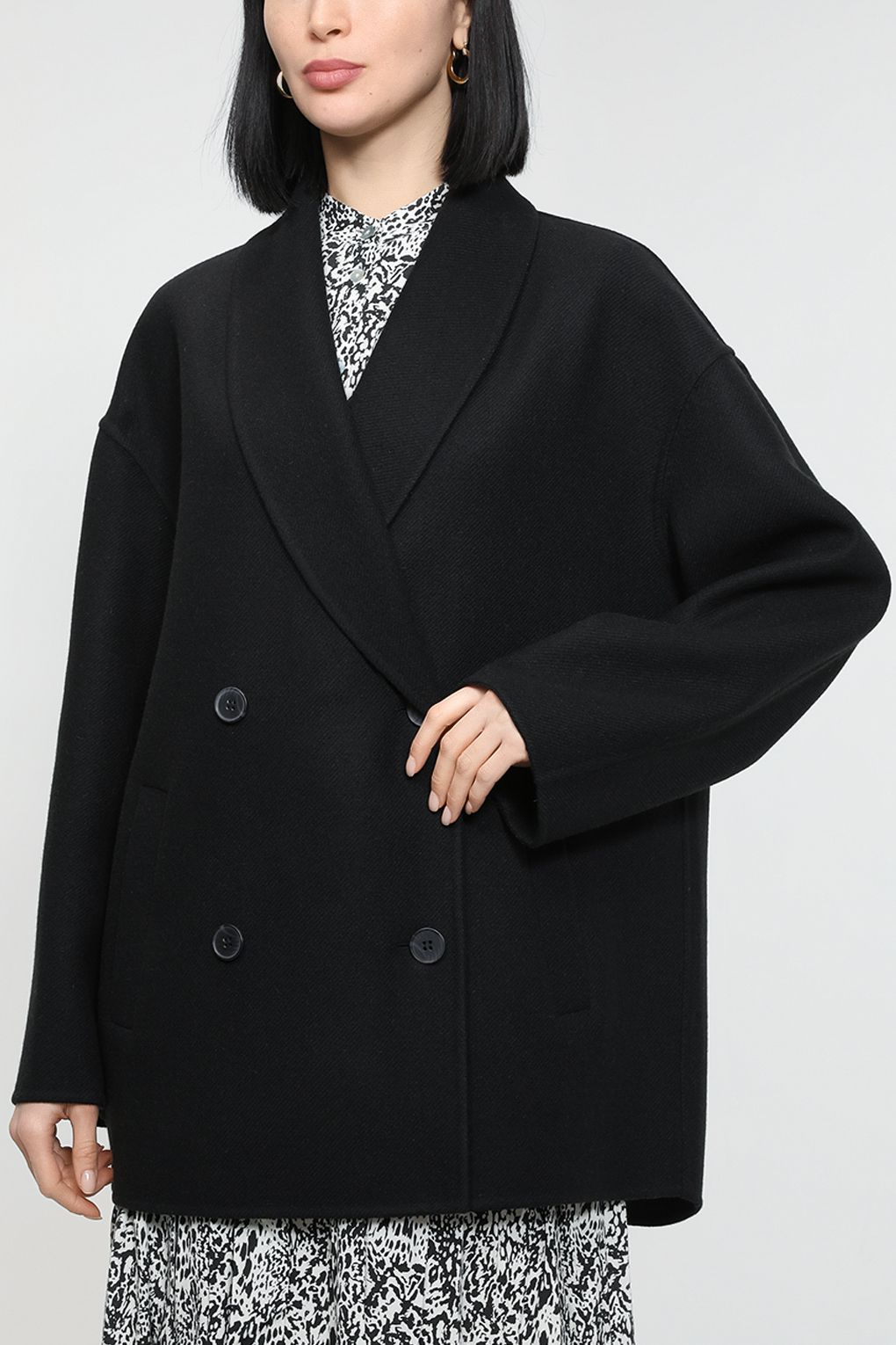 

Пальто женское SABRINA SCALA SS23016205 черное 48 RU, Черный, SS23016205