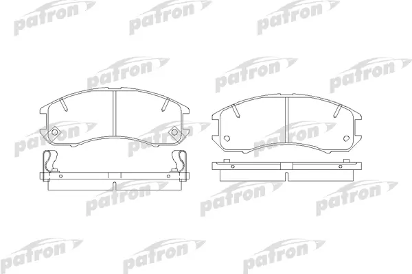 Тормозные колодки PATRON дисковые PBP576 100023582373