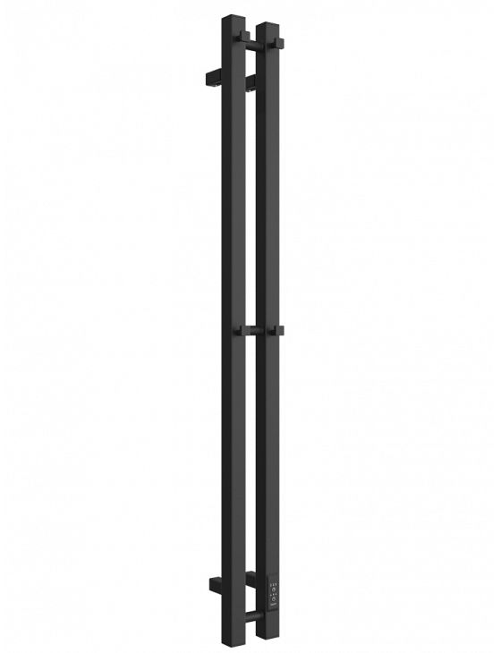 Полотенцесушитель ДВИН X-2 plaza neo 120/8 электрический чёрный матовый полка для ванной прямая 4 крючка 33×12 5×21 см белый