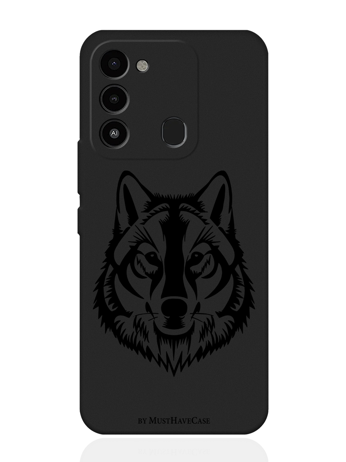 

Чехол MustHaveCase для Tecno Spark 9 Волк черный