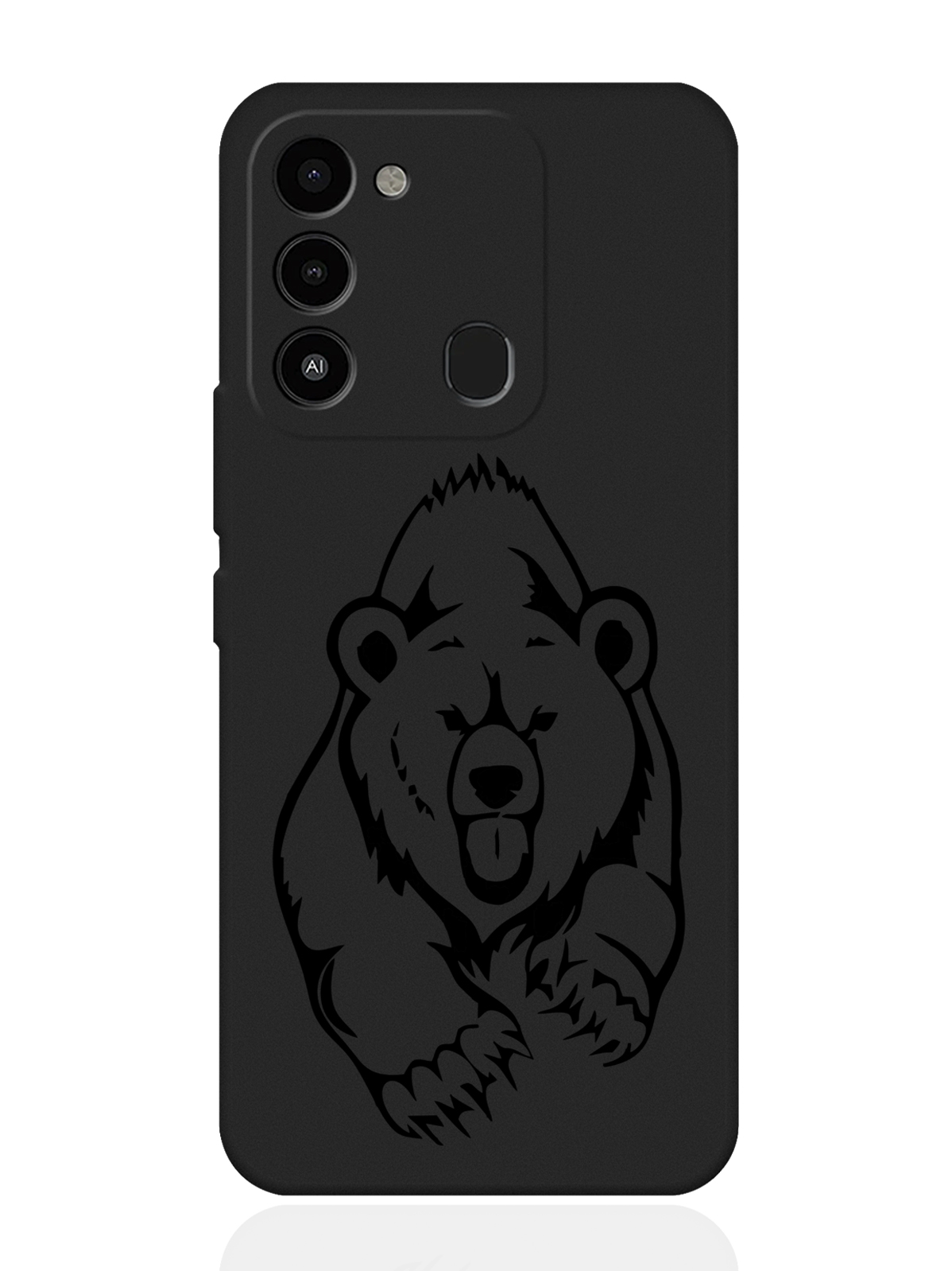 

Чехол MustHaveCase для Tecno Spark 9 Медведь черный