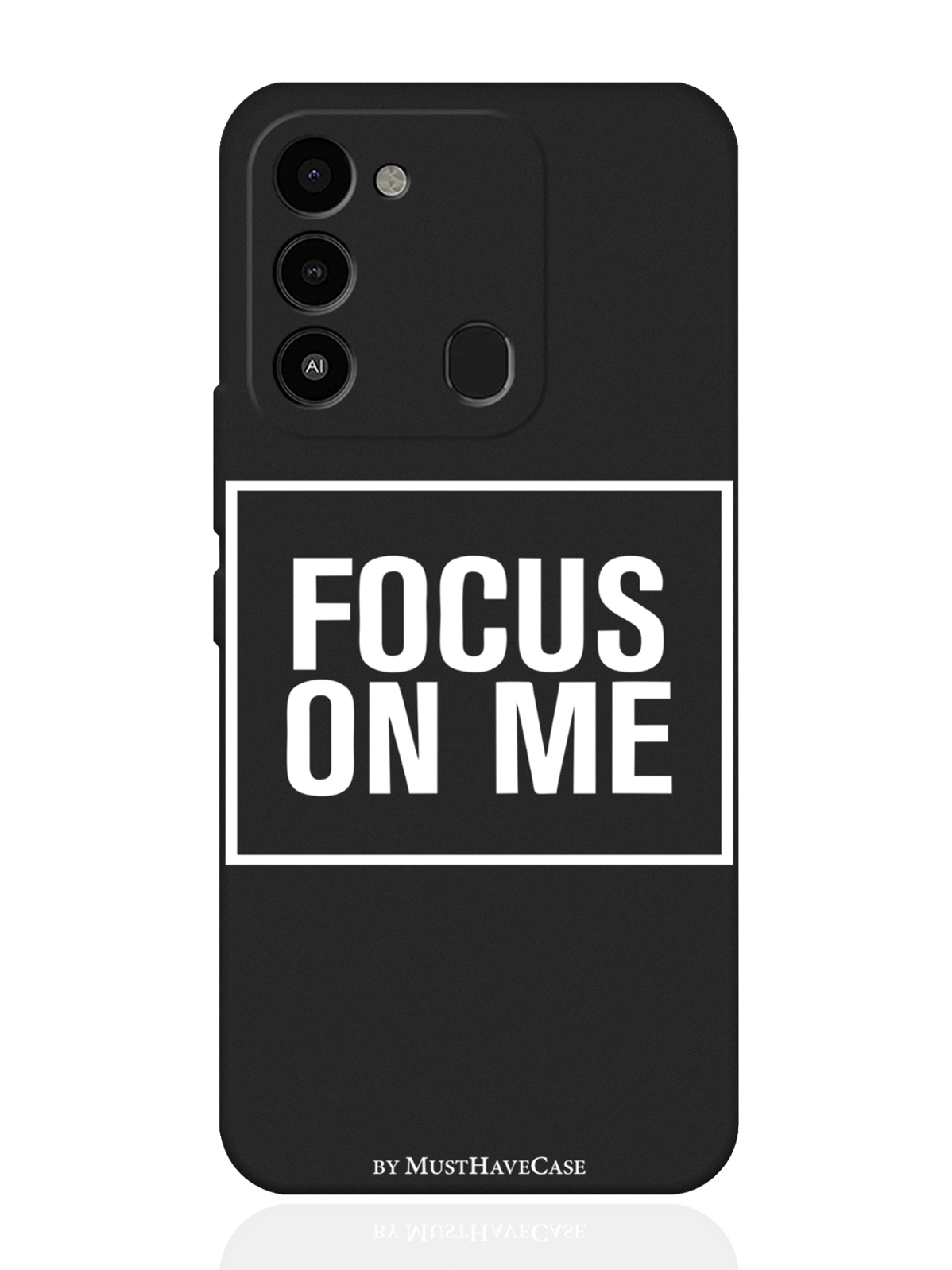 фото Чехол musthavecase для tecno spark 9 focus on me черный