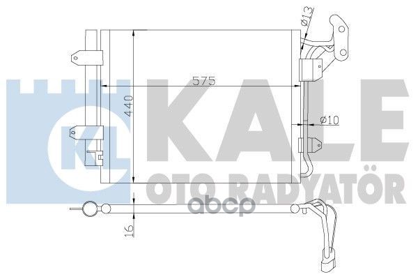

KALE Радиатор кондиционера VOLKSWAGEN TIGUAN