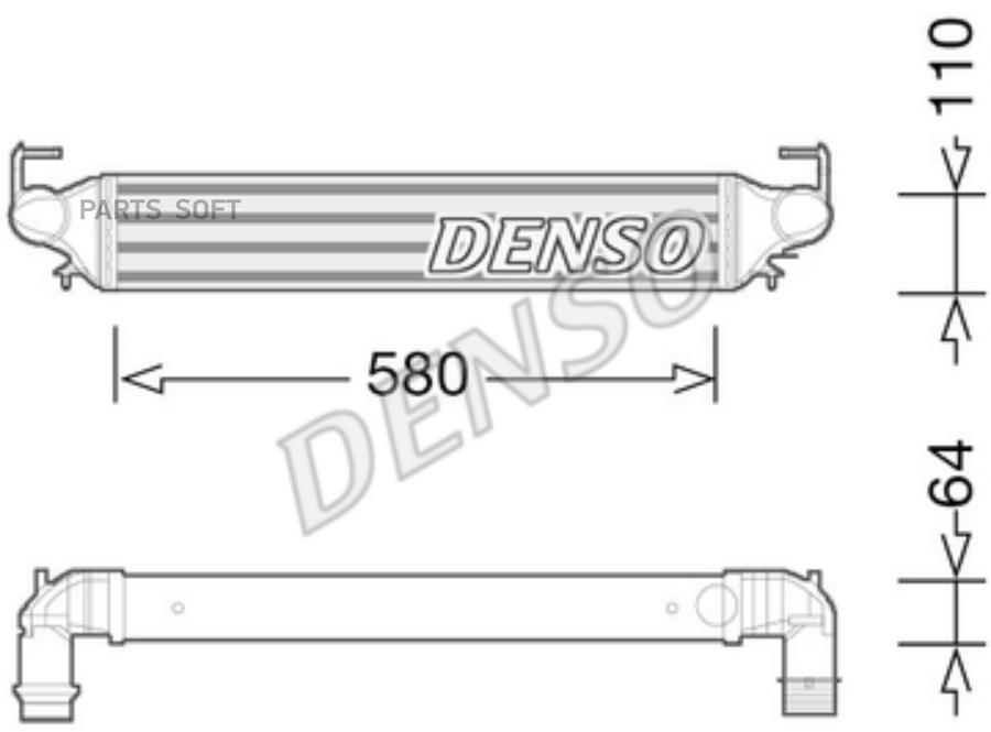 Радиатор Охлаждения Воздуха (Интеркулер) DENSO dit09118