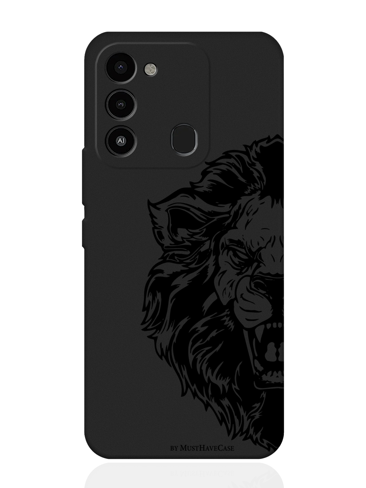 

Чехол MustHaveCase для Tecno Spark 9 Король Лев черный, Черный;коричневый