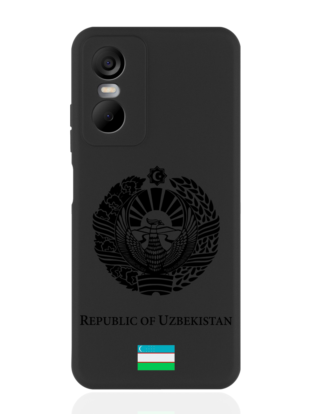 

Чехол SignumCase для Tecno Pop 6 Pro Черный лаковый Герб Узбекистана черный