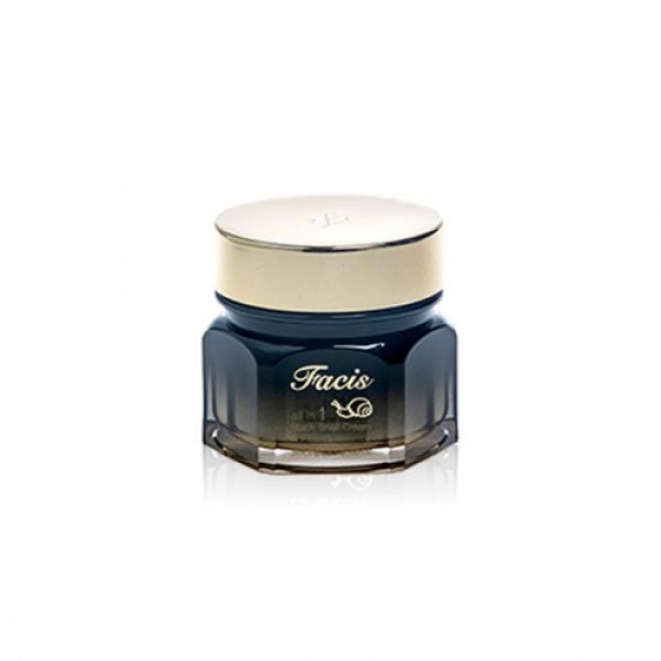 фото Крем для лица c муцином черной улитки jigott facis all-in-one black snail cream, 100 мл