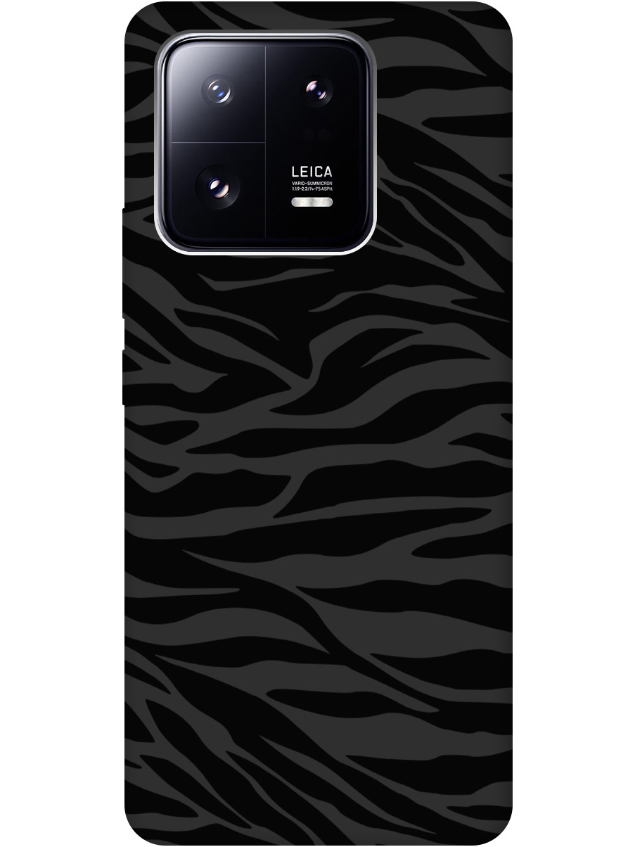 

Силиконовый чехол на Xiaomi 13 Pro с рисунком "Зебра" Soft Touch черный, 20000269