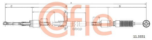 

COFLE Трос КПП MB VITO/VIANO639 1050/785 mm