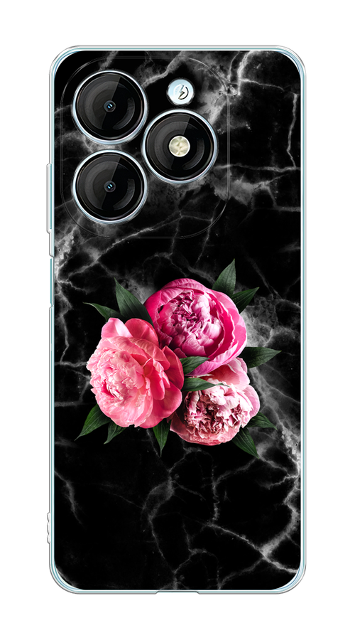 

Чехол на Itel P55 "Букет на черном мраморе", Черный;серый;розовый;зеленый;белый, 3201850-1