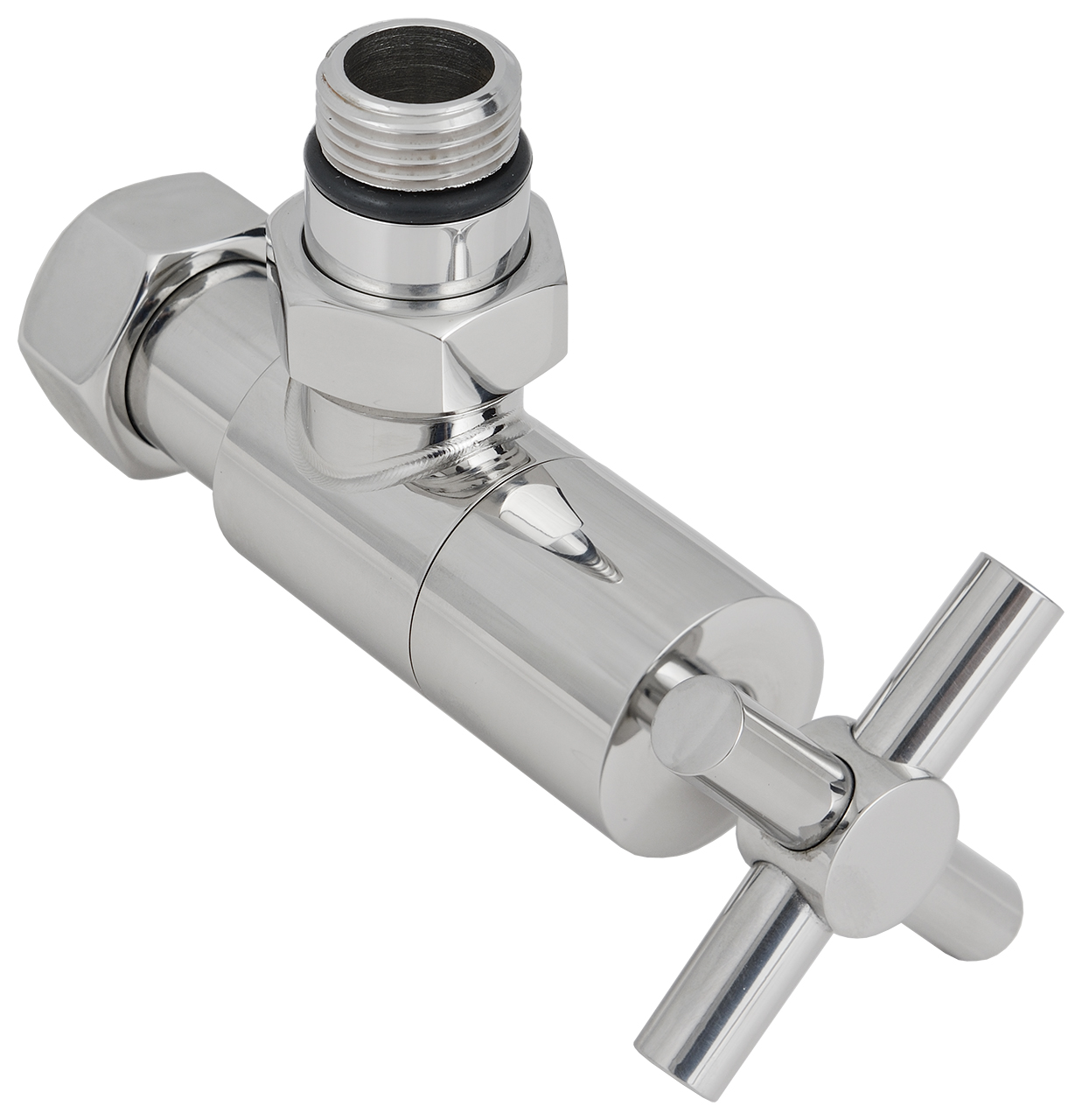 

Вентиль Сунержа угловой крест G 1/2" НР х G 3/4" НГ (Матовое золото)