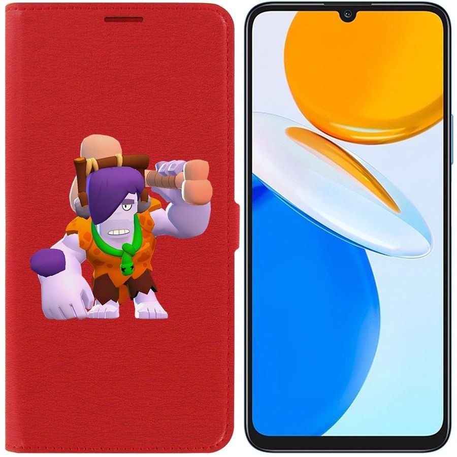

Чехол-книжка Eco Book для Honor X7 Brawl Stars-Пещерный Фрэнк