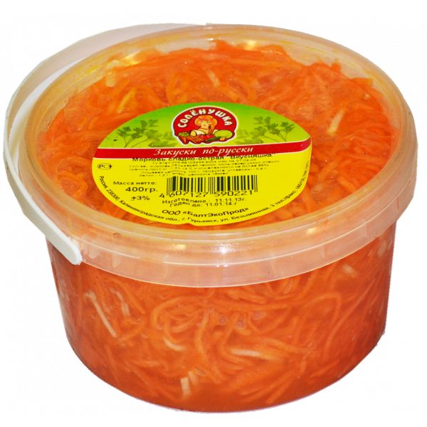 

Морковь Соленушка по-корейски 340 г