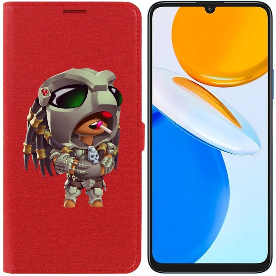 

Чехол-книжка Eco Book для Honor X7 Brawl Stars-Леон Хищник