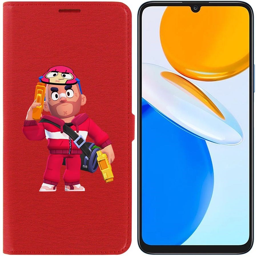 

Чехол-книжка Eco Book для Honor X7 Brawl Stars-Красавчик Кольт