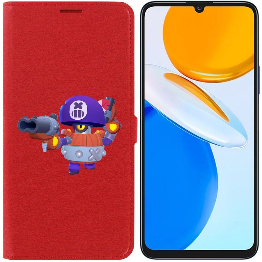 

Чехол-книжка Eco Book для Honor X7 Brawl Stars-Дэррил