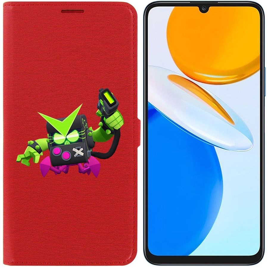 

Чехол-книжка Eco Book для Honor X7 Brawl Stars-Вирус 8-Бит