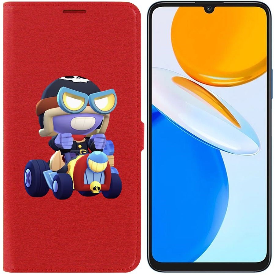 

Чехол-книжка Eco Book для Honor X7 Brawl Stars-Безумный Карл