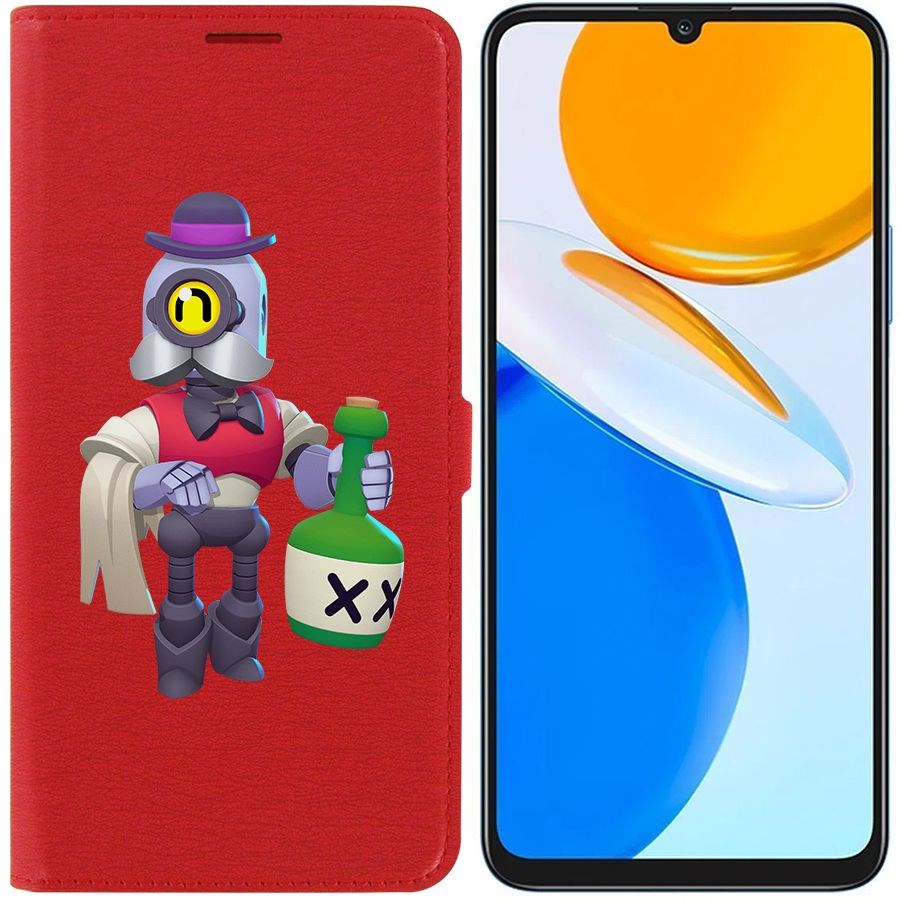 

Чехол-книжка Eco Book для Honor X7 Brawl Stars-Барли