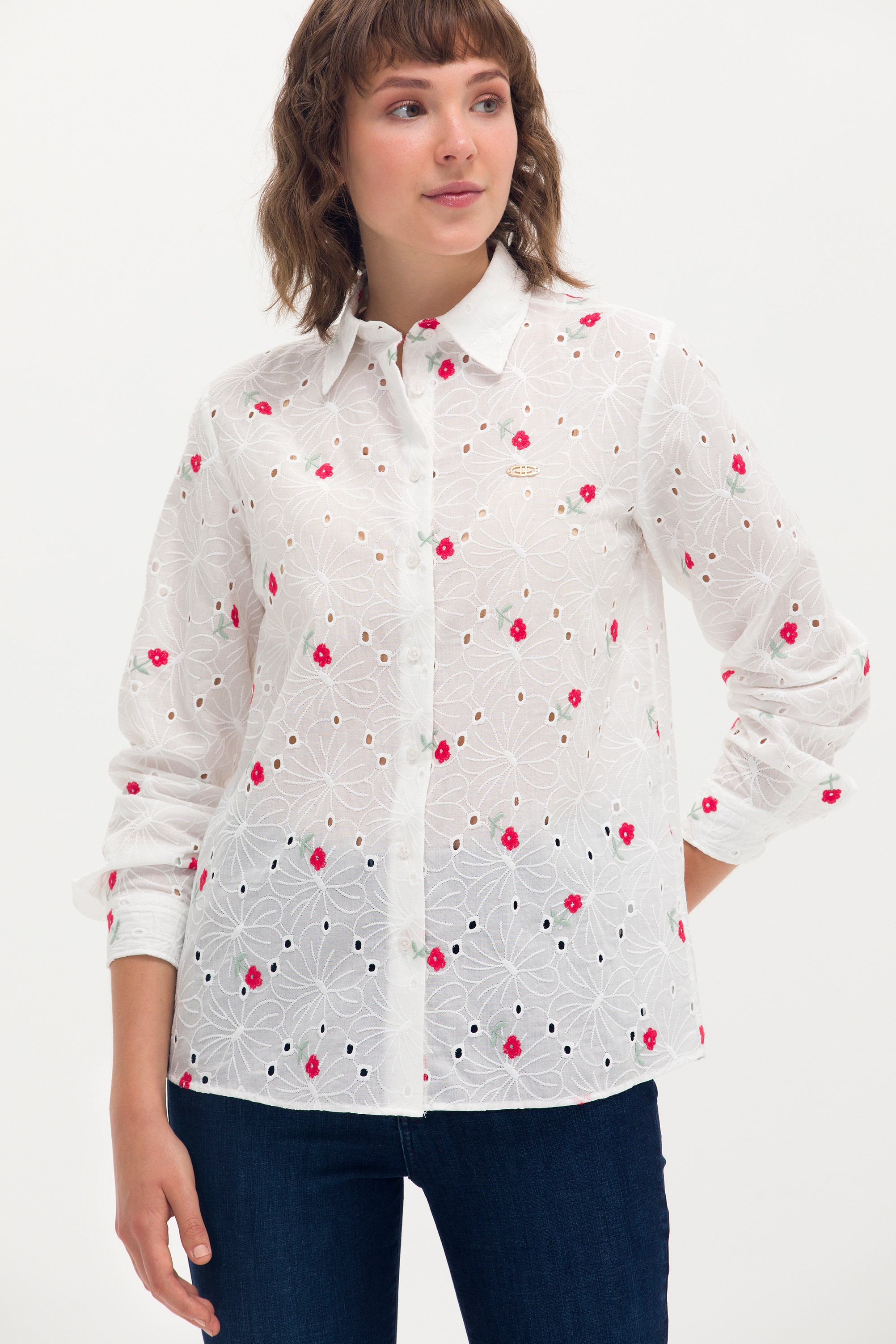 Блуза женская US POLO Assn G082SZ0040KALSY белая 34 7800₽