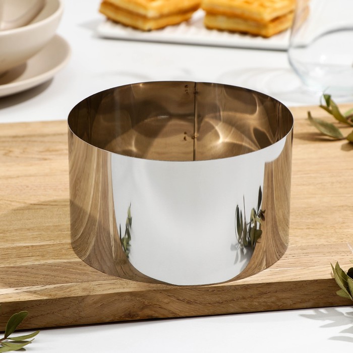 

Форма для выкладки и выпечки, 14x8 см, Серебристый