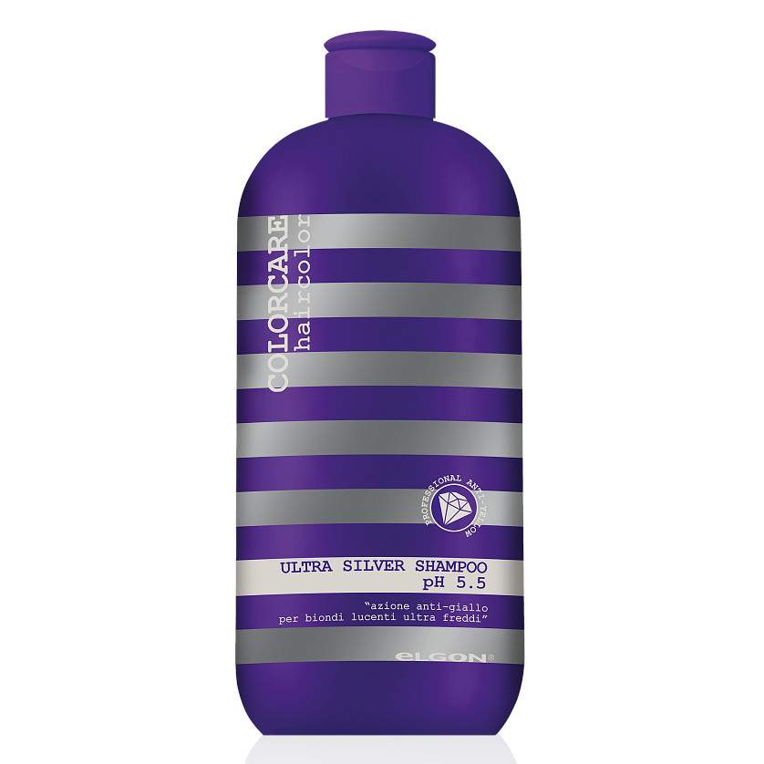 

Шампунь для волос экстра анти-желтый Ultra Silver Colorcare Elgon, 1000 мл