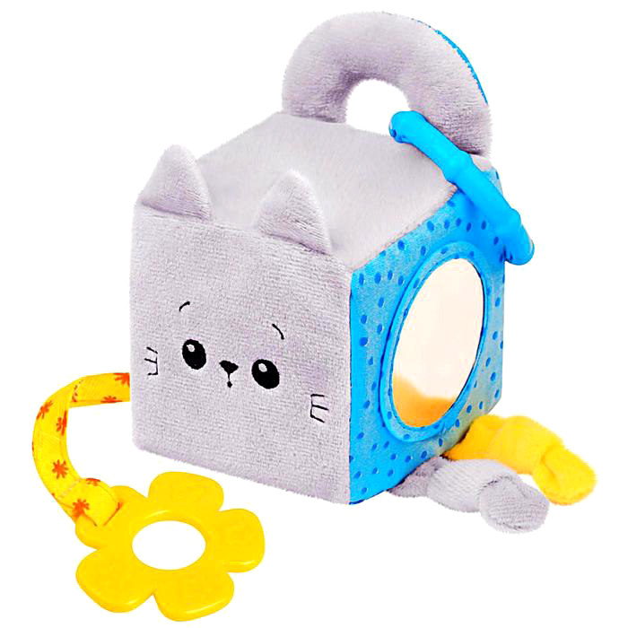 фото Игрушка-развивающий кубик котенок кекс мякиши