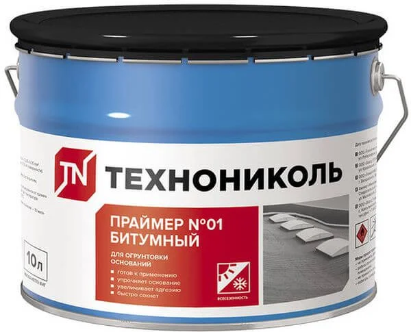 

Праймер ТЕХНОНИКОЛЬ битумный №01 готовый10л 8кг