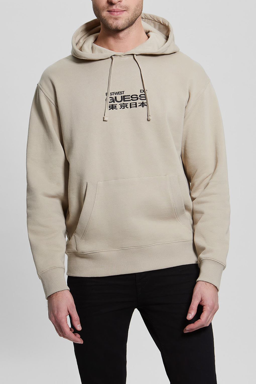 

Худи мужское Guess M3GQ30 K9YH1 бежевое L, Бежевый, M3GQ30 K9YH1