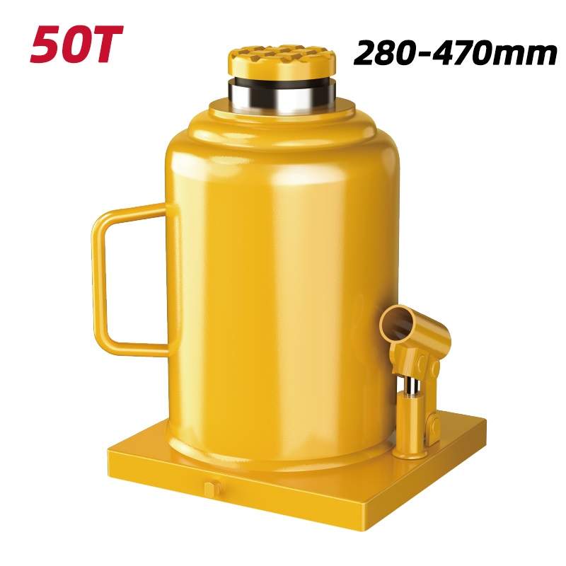 

Домкрат бутылочный гидравлический 50т Deli DQ71050 (высота подъема 280-470мм), DQ71050