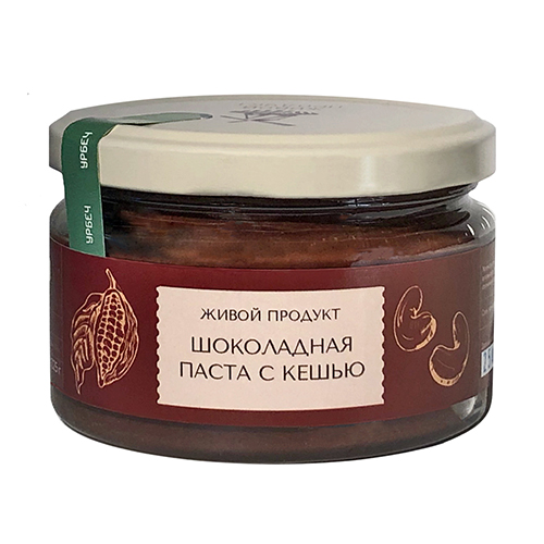 Паста шоколадная Живой продукт с кешью, 225 г