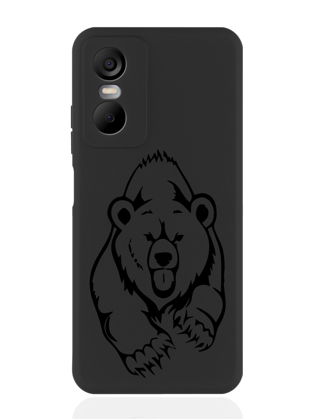 

Чехол MustHaveCase для Tecno Pop 6 Pro Медведь черный