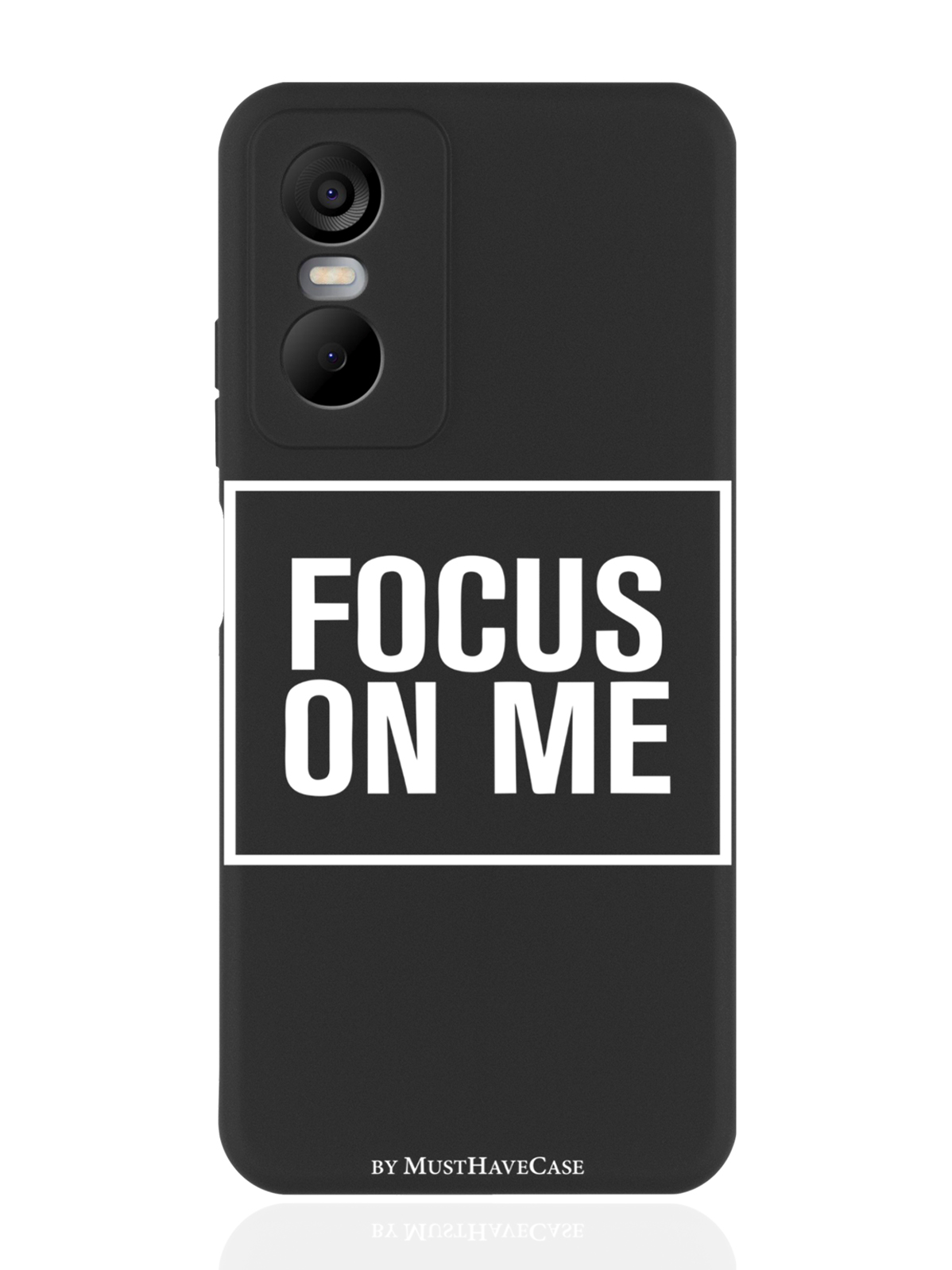 

Чехол MustHaveCase для Tecno Pop 6 Pro Focus on me черный, Черный;белый