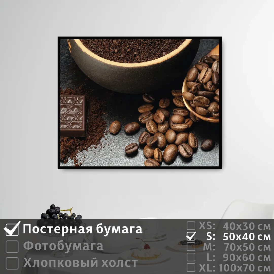 

Постер на стену ПолиЦентр Шоколад и кофе 50х40 см, ШоколадИКофе