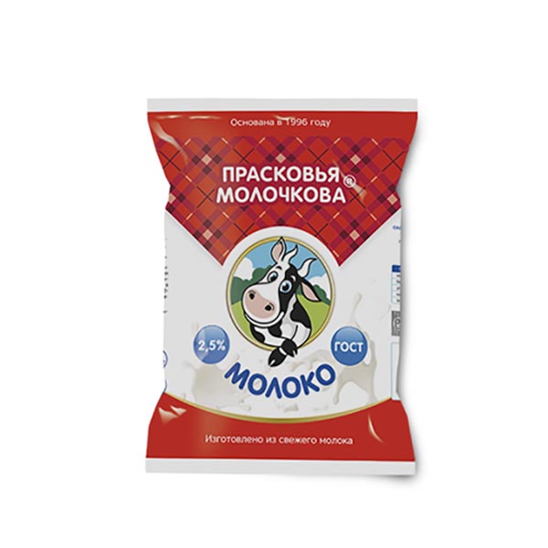 

Молоко прасковья молочкова 2,5% пл. 900г пгмз