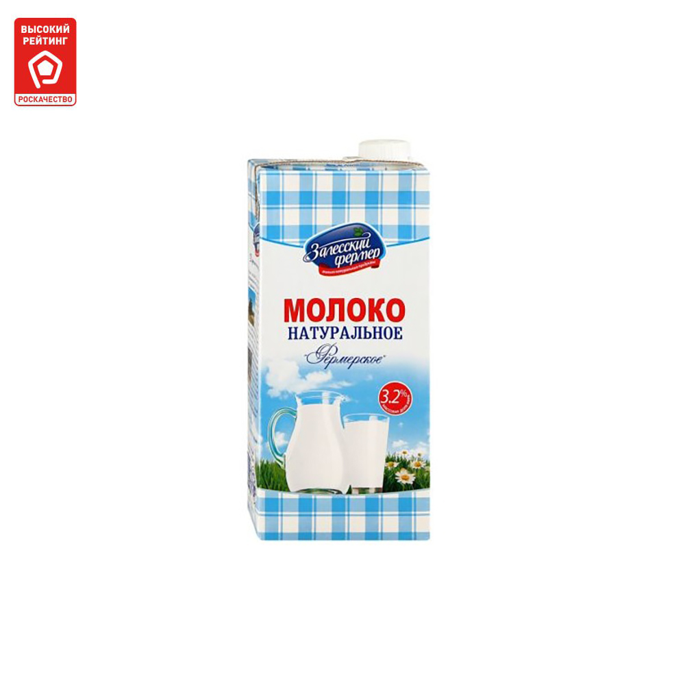 

Молоко залесский фермер у/п 3,2% 1кг