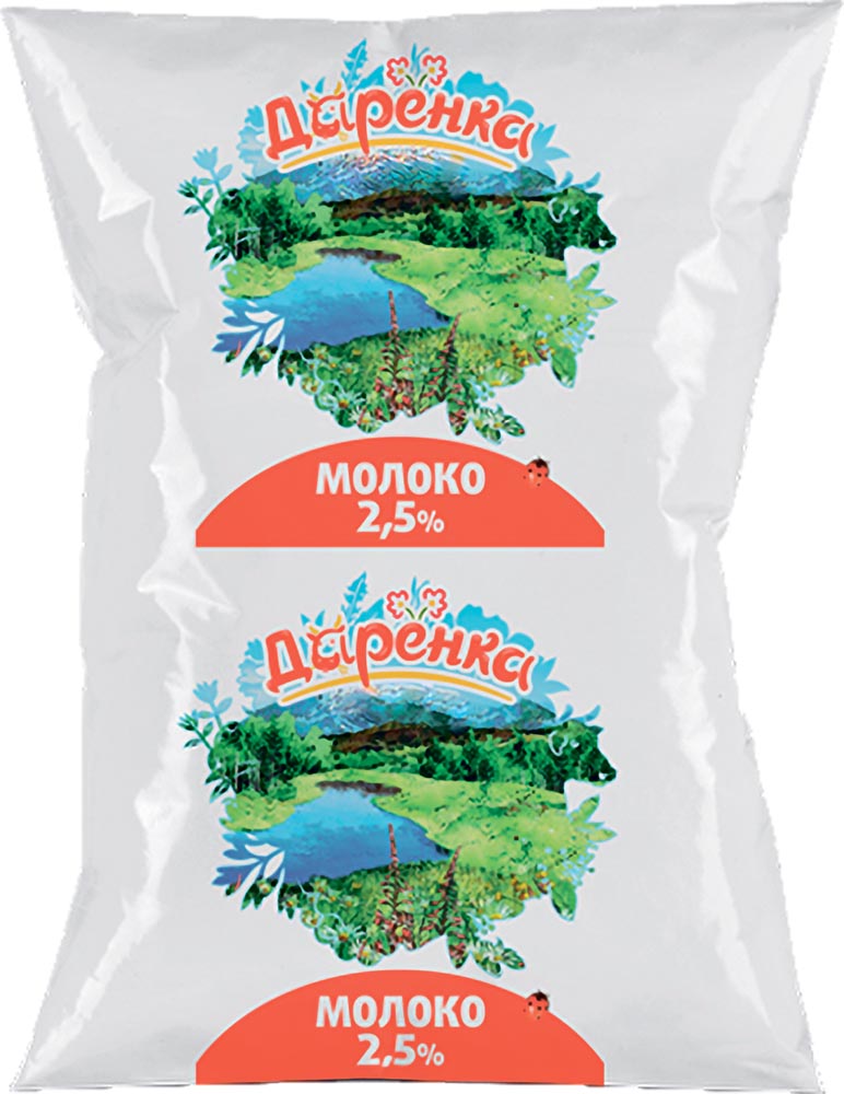 

Молоко Даренка у/паст 2,5% 900г бзмж