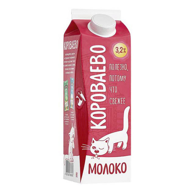 

Молоко Короваево 3,2% пастеризованное БЗМЖ 900 мл