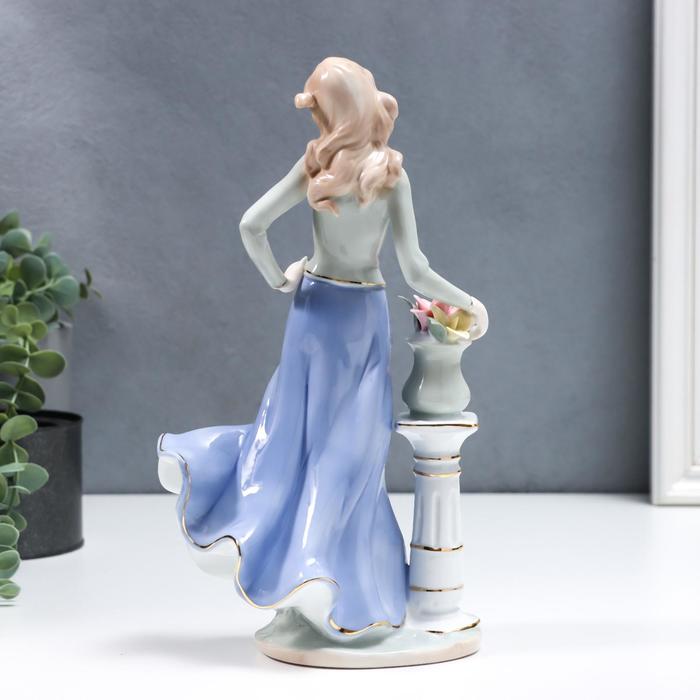 фото Сувенир керамика "девушка с вазоном" 29х15х9,5 см look&buy