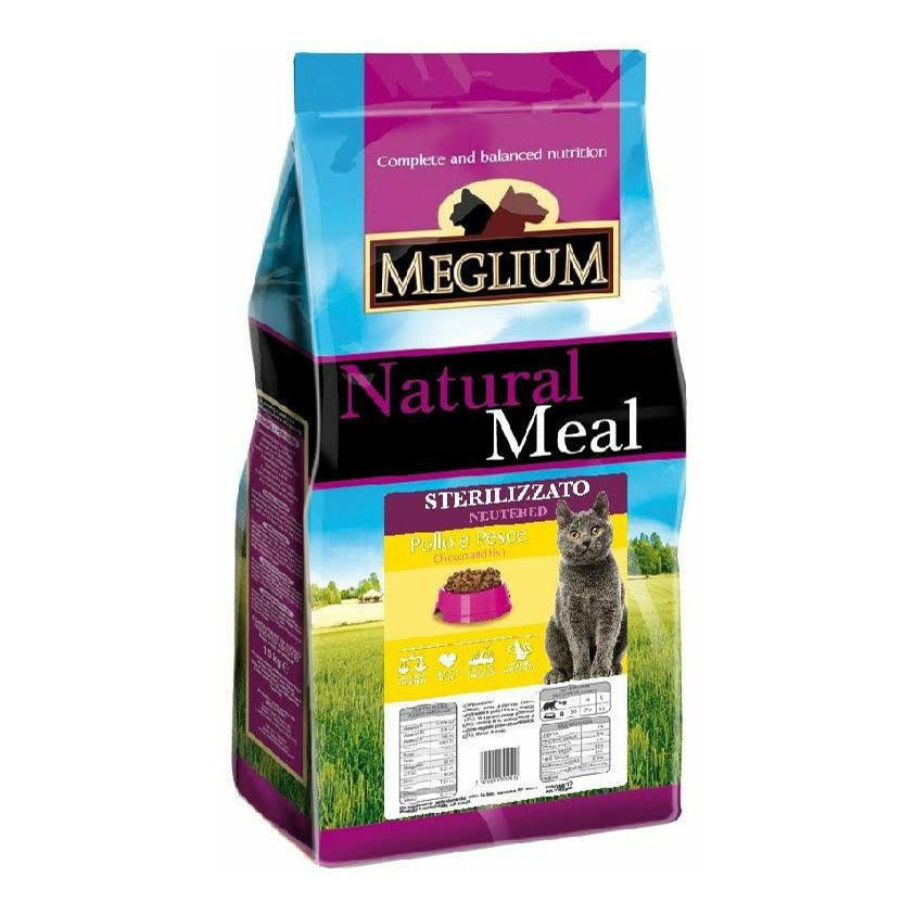 Сухой корм для кошек Meglium Neutered, для стерилизованных, с курицей и рыбой 3 кг