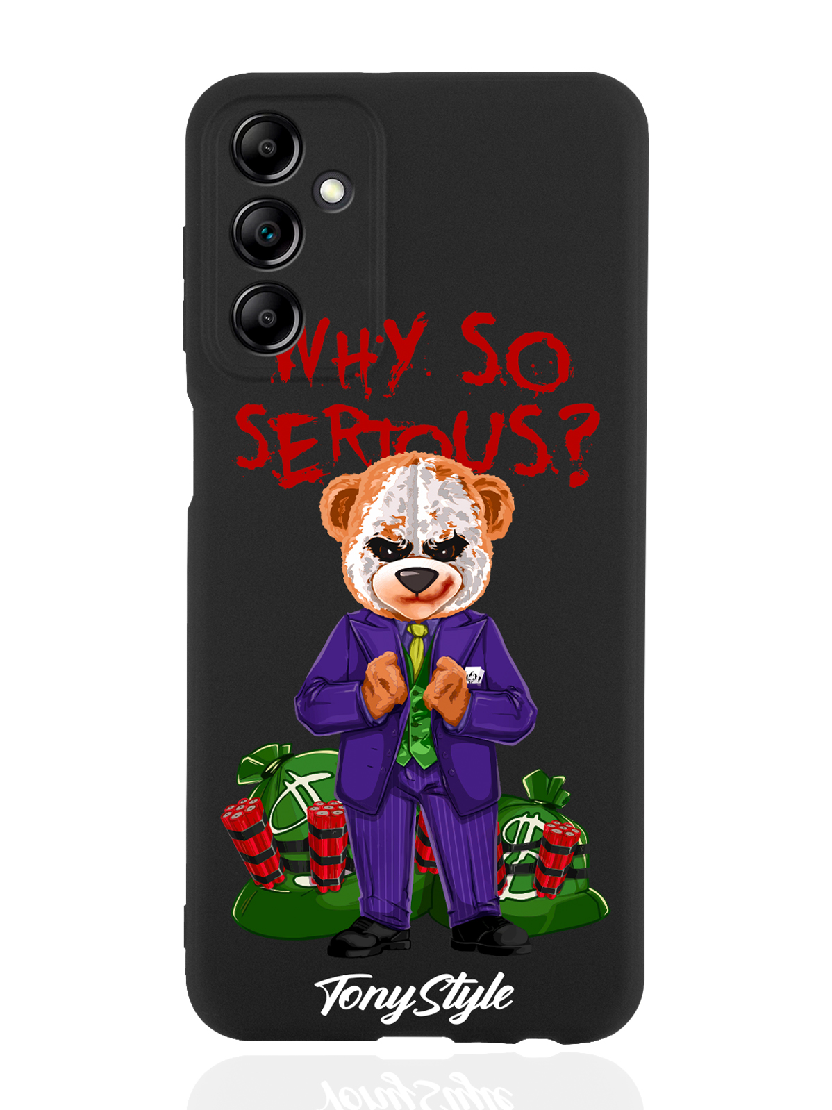 Чехол Tony Style для Samsung Galaxy A14 Tony Style Why so serious черный