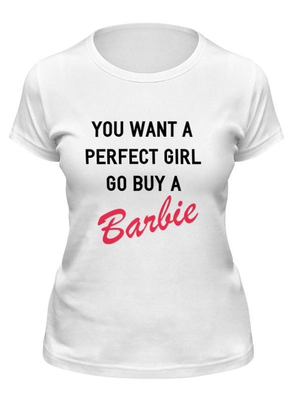 

Футболка женская Printio Perfect girl белая L, Белый, Perfect girl