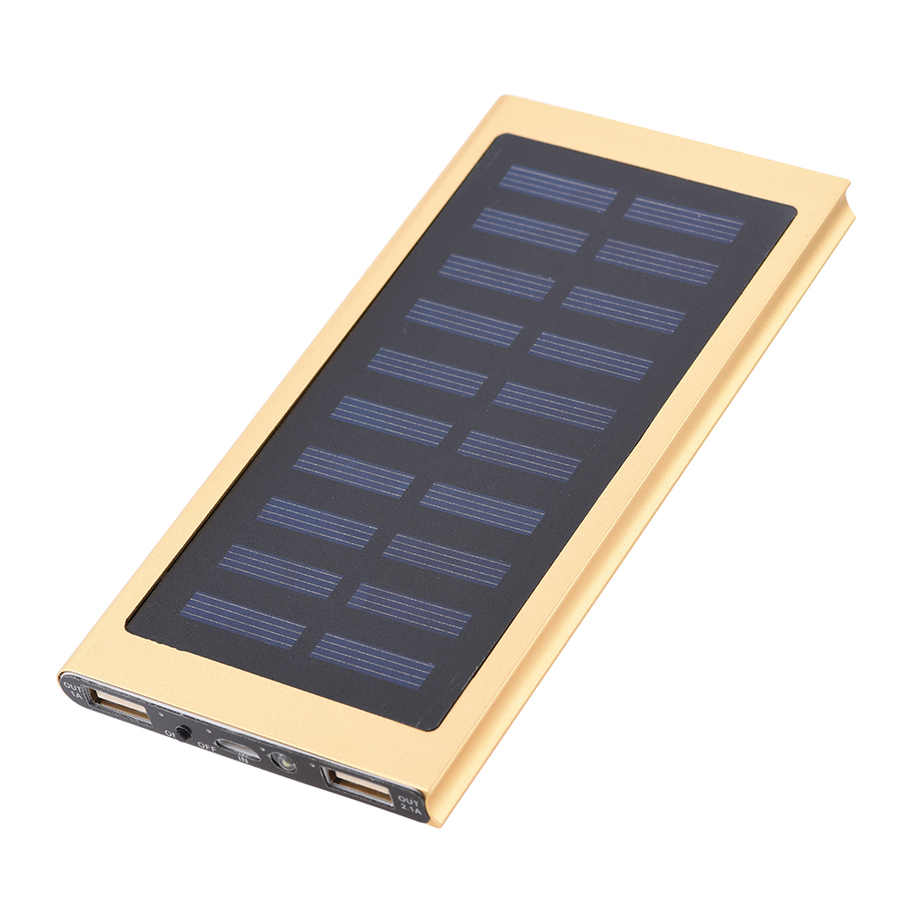 фото Внешний аккумулятор power bank keyway солнечная батарея 10000 мач, серебро
