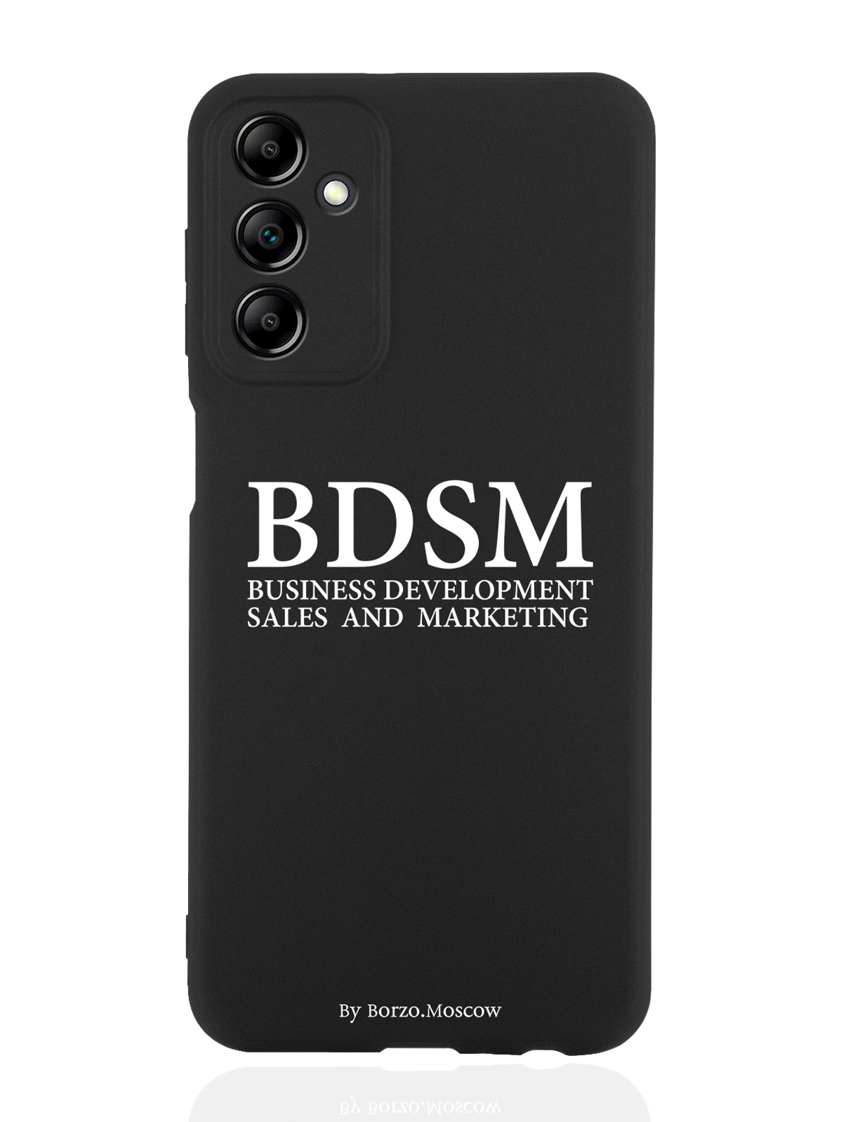 Чехол Borzo.Moscow для Samsung Galaxy A14 BDSM (business development) черный