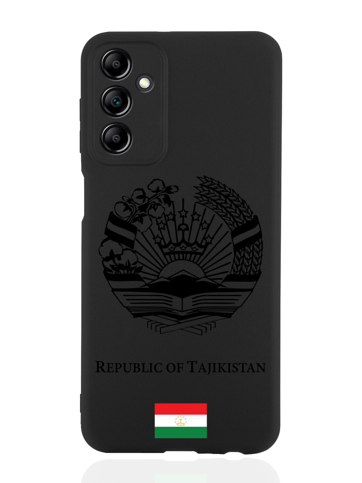 

Чехол SignumCase для Samsung Galaxy A14 Черный лаковый Герб Таджикистана черный