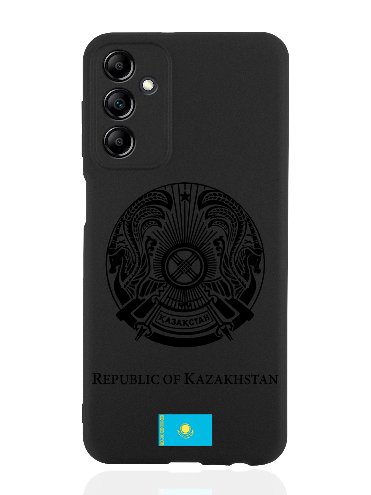 

Чехол SignumCase для Samsung Galaxy A14 Черный лаковый Герб Казахстана черный
