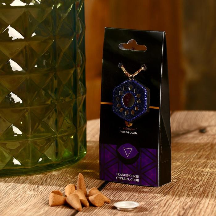 

Аромаконусы Chakra 40 шт и подставка Ладан, кипарис и ауд