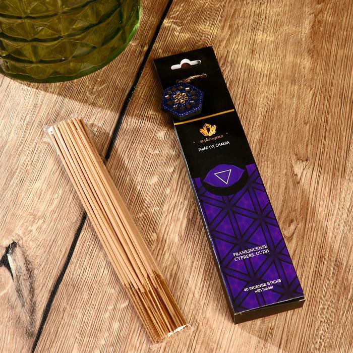 

Ароманабор Chakra (набор 40 палочек) и подставка Ладан, кипарис и ауд