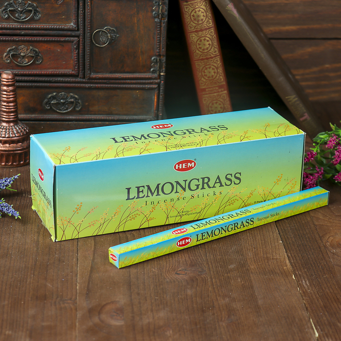 

Благовония HEM 8 палочек угольные lemongrass